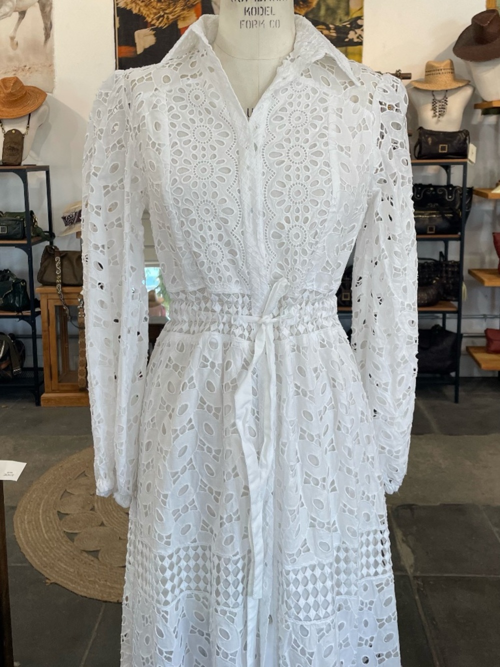 Temptation Positano Giamaica Maxi Shirt Dress In Bianco - Picture 2 of 6